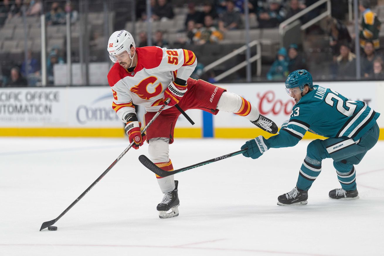 NHL: Calgary Flames at San Jose Sharks