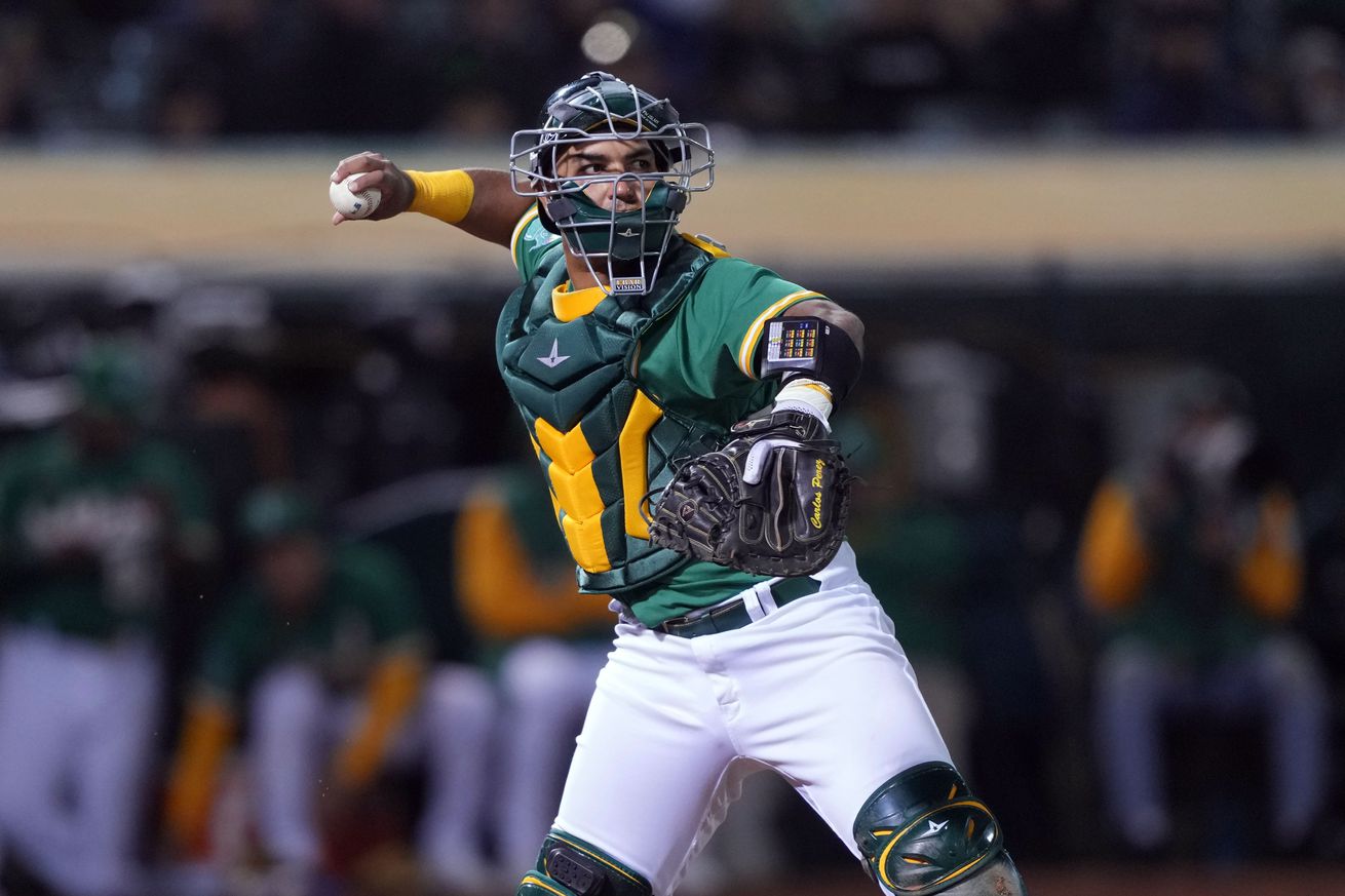 MLB: Texas Rangers at Oakland Athletics