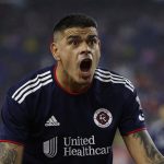 NE Revs injured striker Gustavo Bou will miss the return of MLS action