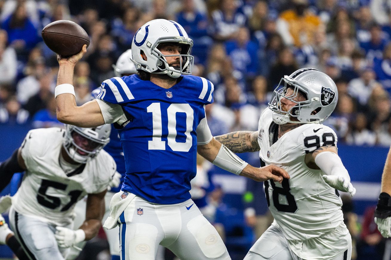 NFL: Las Vegas Raiders at Indianapolis Colts