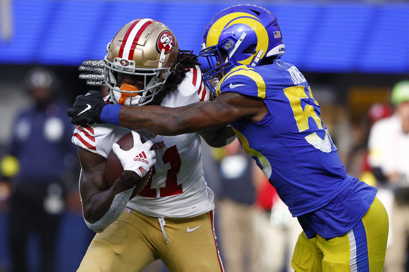 Ernest Jones IV San Francisco 49ers v Los Angeles Rams