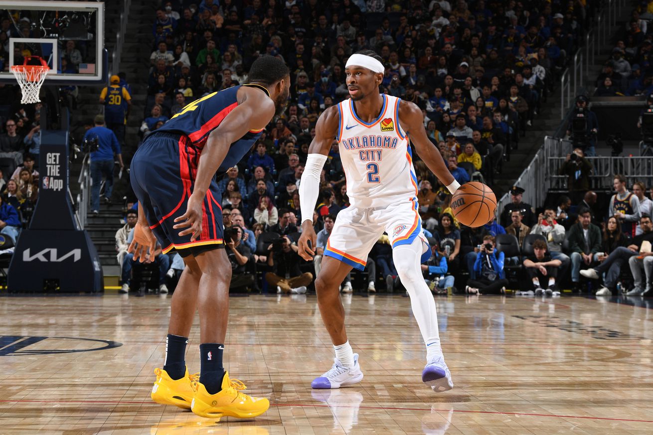 Shai Gilgeous-Alexander Oklahoma City Thunder v Golden State Warriors