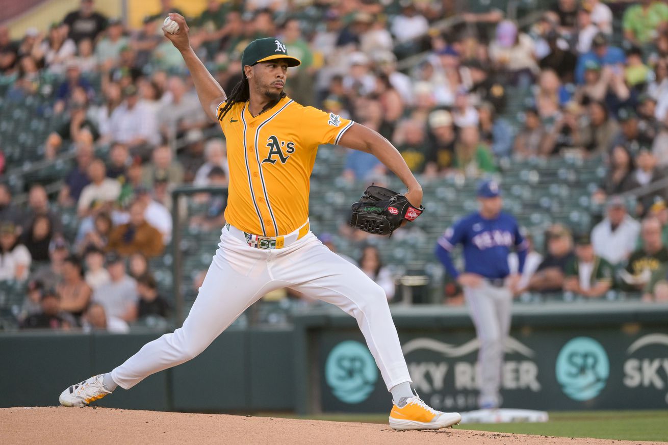 MLB: Texas Rangers at Athletics