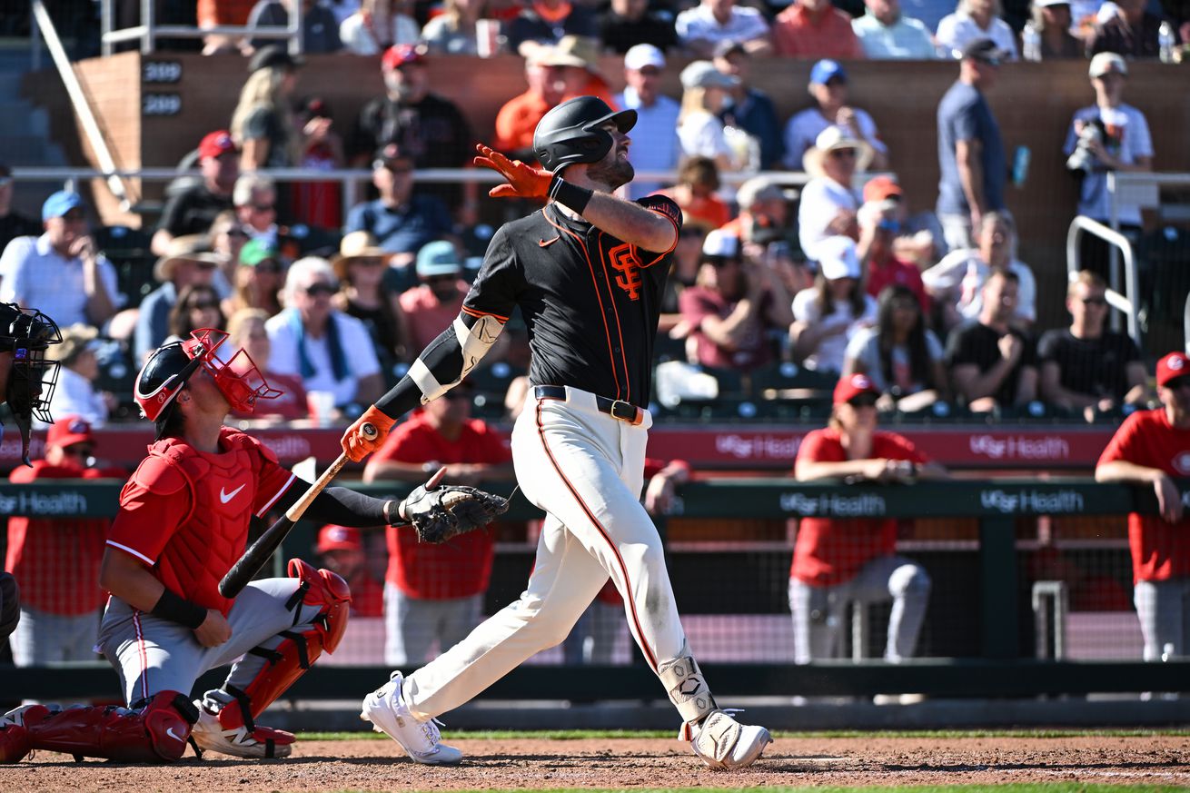 Bryce Eldridge finishing a swing.