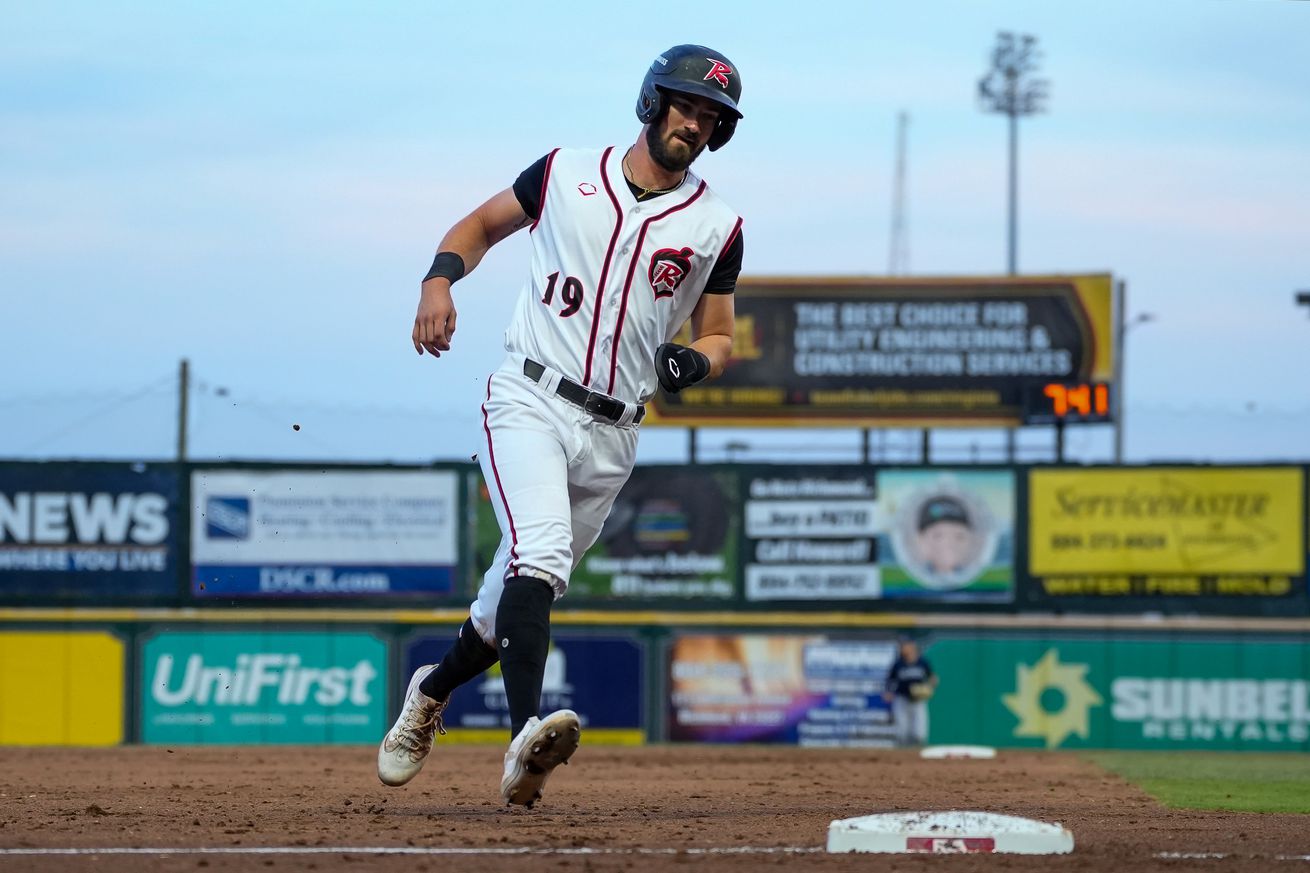 Bryce Eldridge rounding the bases.