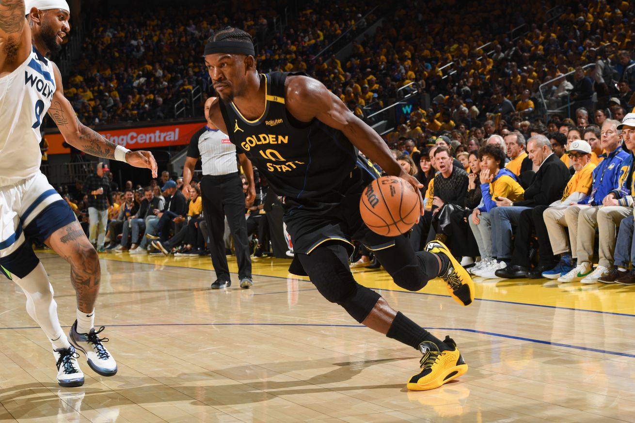 Jimmy Butler 2025 NBA Playoffs - Minnesota Timberwolves v Golden State Warriors - Game Four