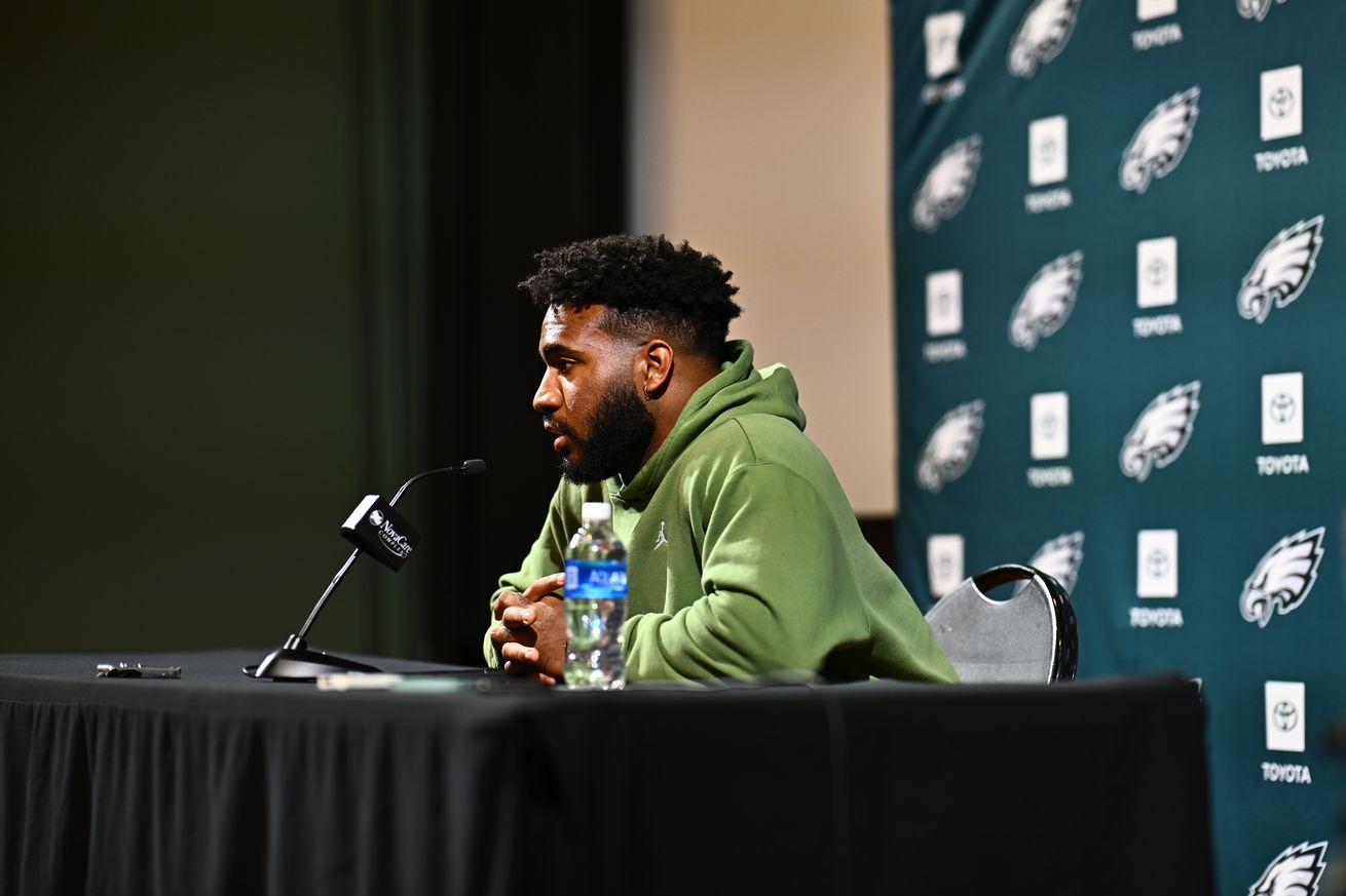 NFL: Philadelphia Eagles-Saquon Barkley Press Conference