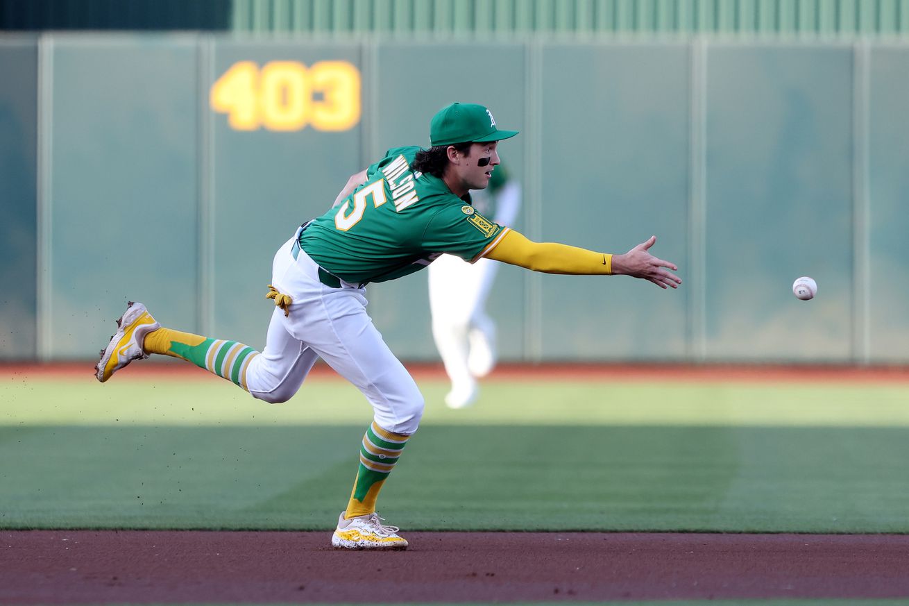 MLB: Los Angeles Angels at Athletics