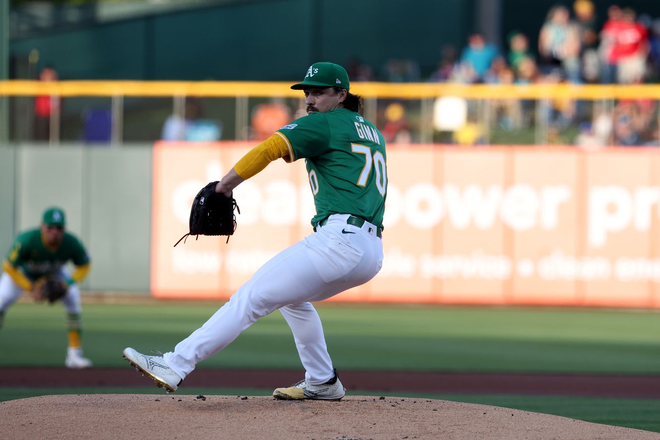 MLB: Los Angeles Angels at Athletics
