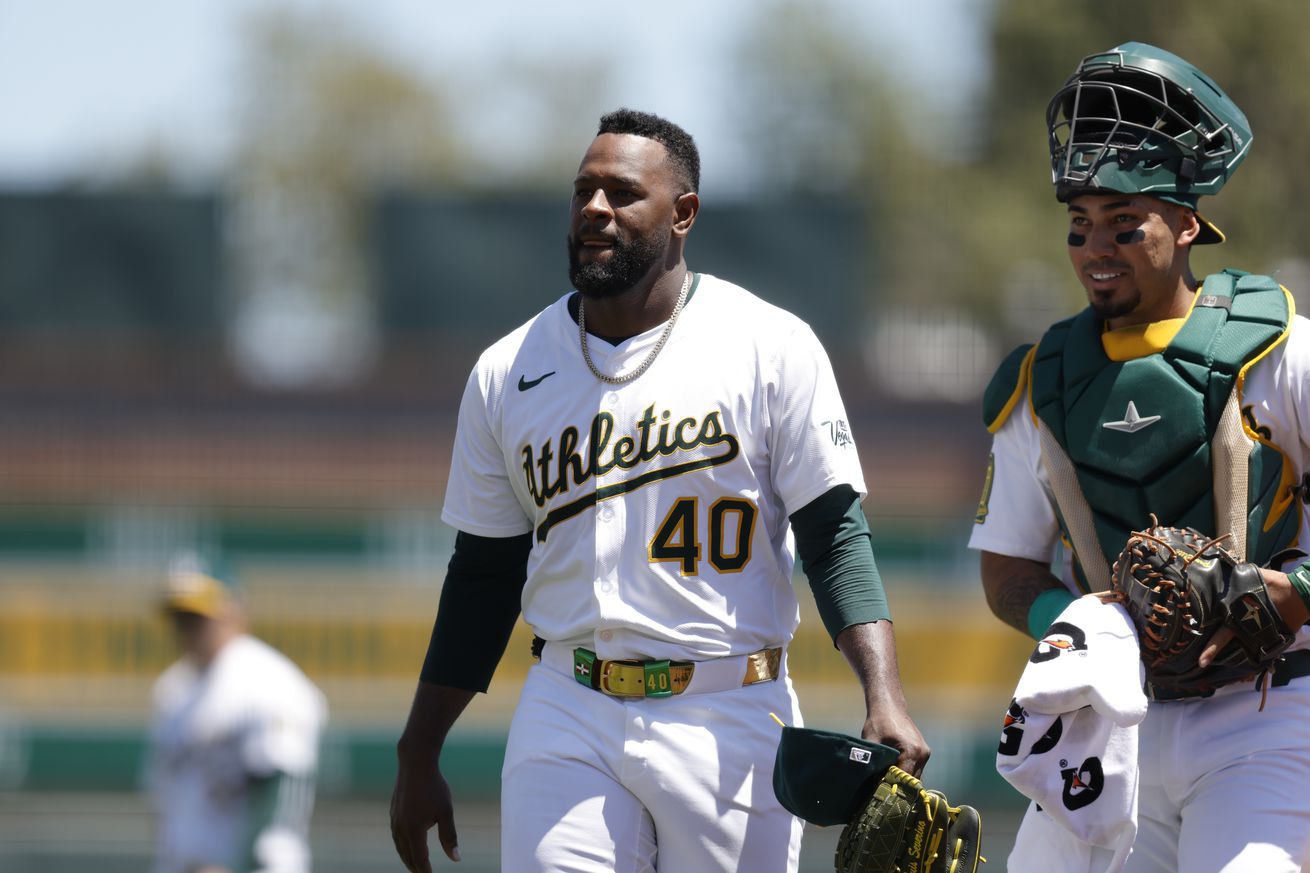 MLB: Los Angeles Angels at Athletics