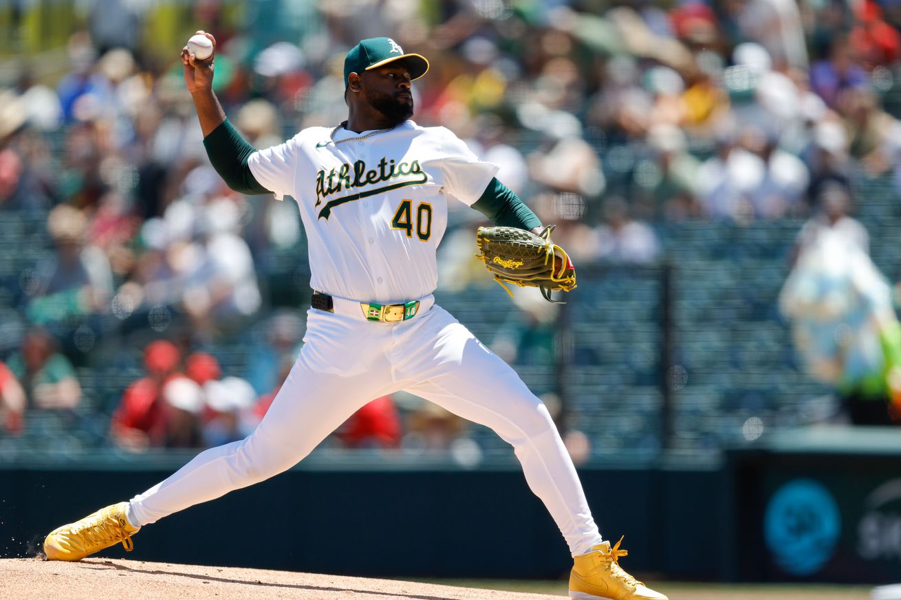 MLB: Los Angeles Angels at Athletics