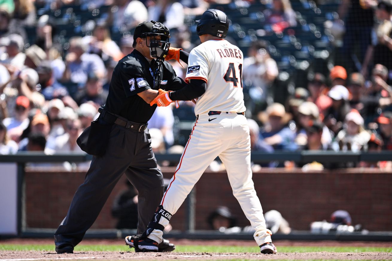 Wilmer Flores yelling at an umpire.