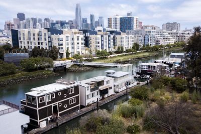 300 Channel Street #55 on Tuesday, July 9, 2019, in San Francisco, Calif. The floating home, listed for sale, sits on Mission Creek.