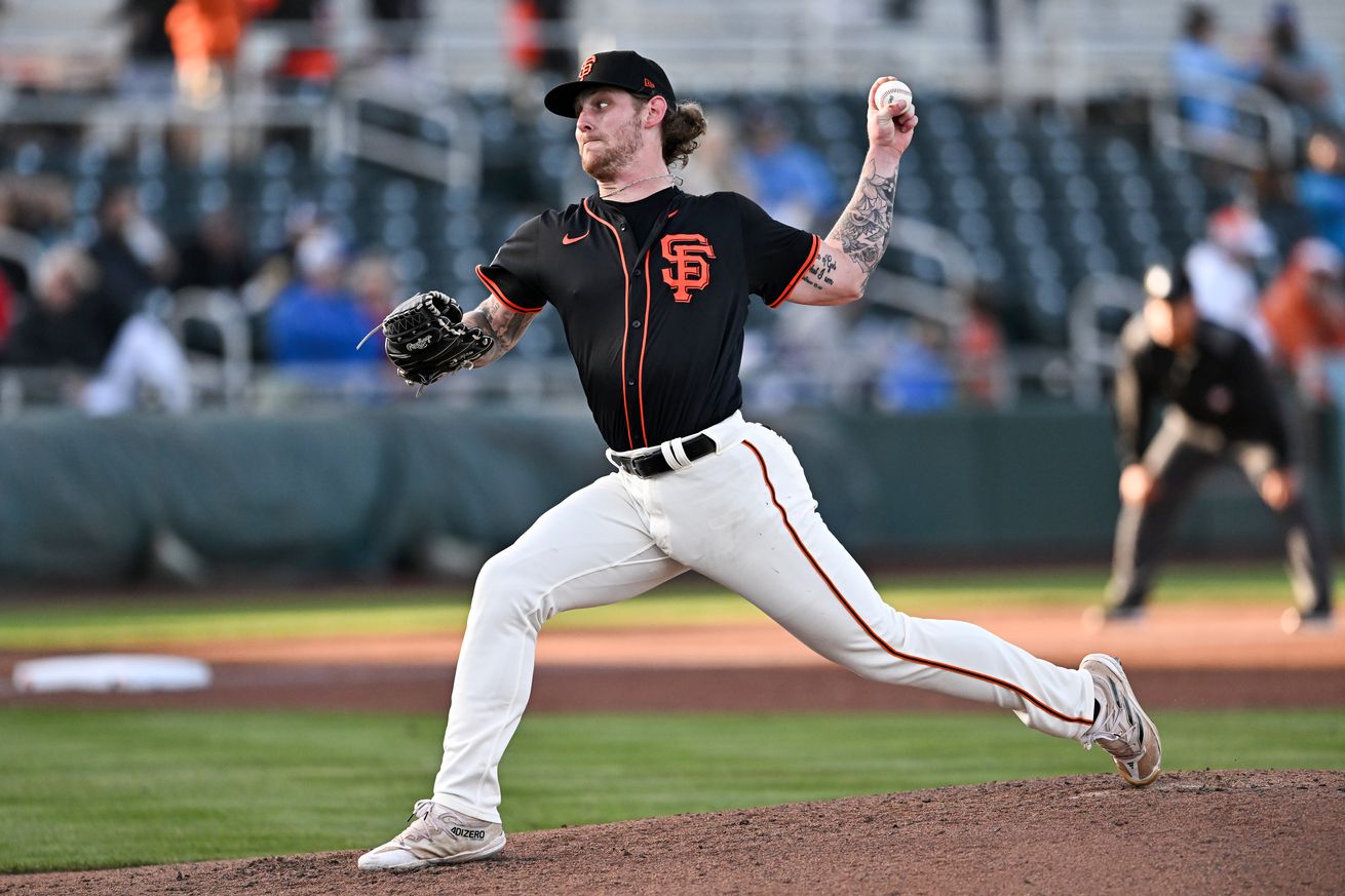 Profile of Carson Whisenhunt throwing a pitch.