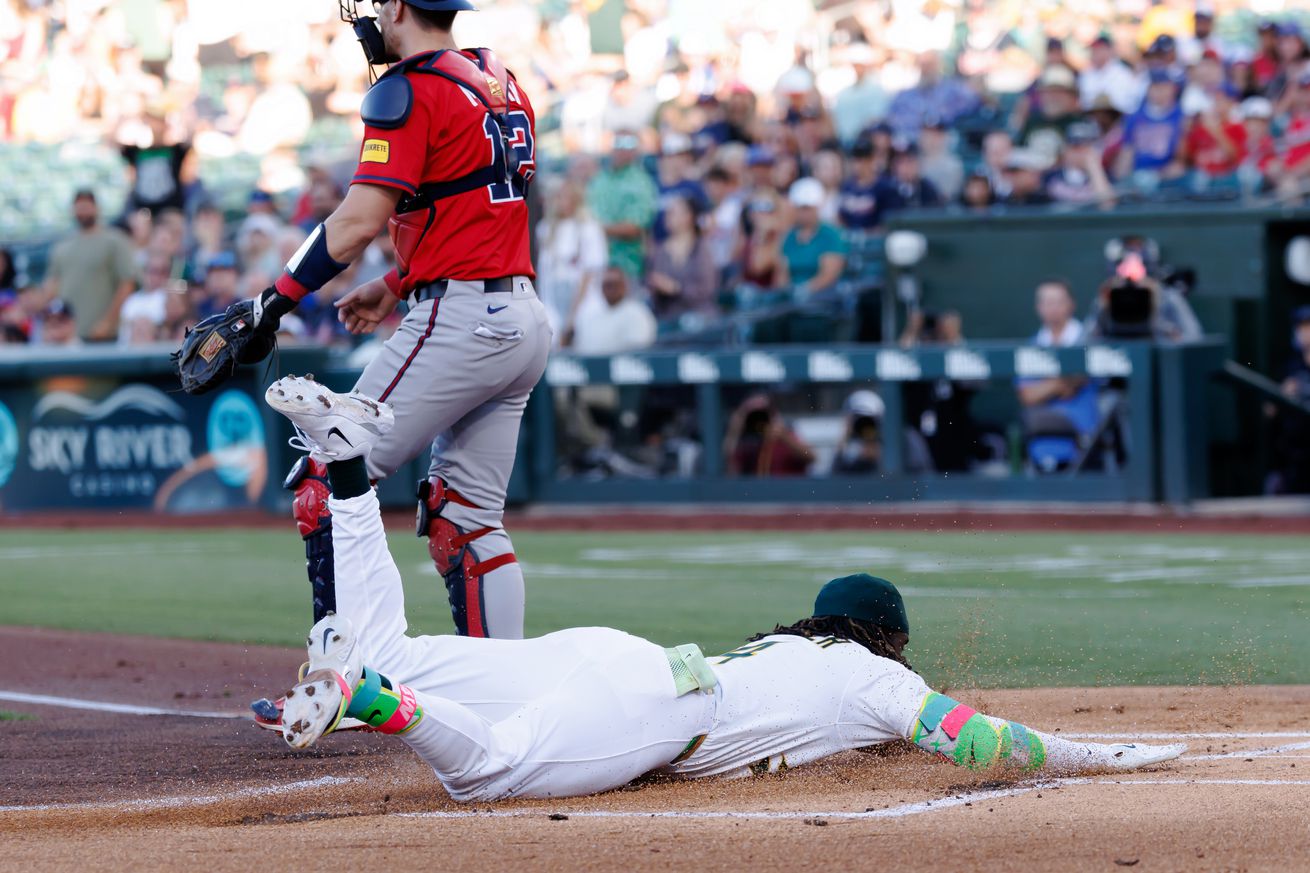 MLB: Atlanta Braves at Athletics